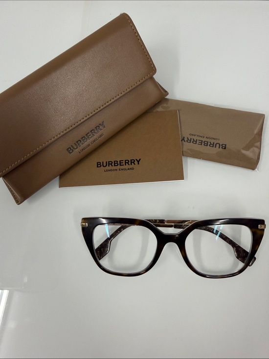 Burberry Accessories - Burberry Women's Tortoiseshell BE2310 (Seaton) Cat-Eye Glasses with Brown Case